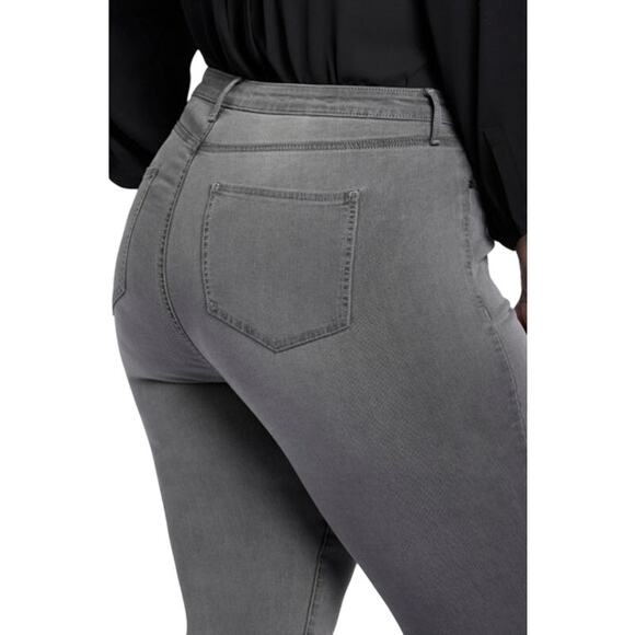 NYDJ Women's Plus Size High Rise Sure Stretch Jeans in Billi Parade Gray Wash - Picture 3 of 3